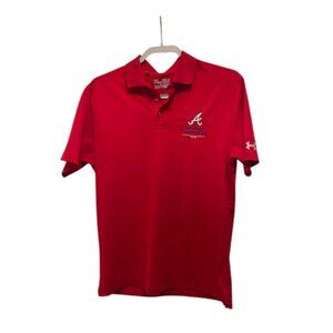 Atlanta Braves Under Armour Red Polo‎ Shirt - Small